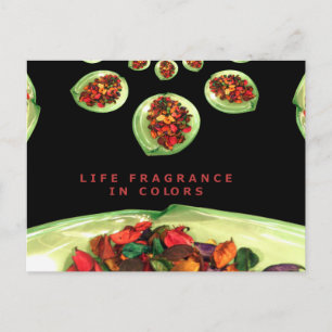 Carte Postale Parfum de vie en potpourri couleur