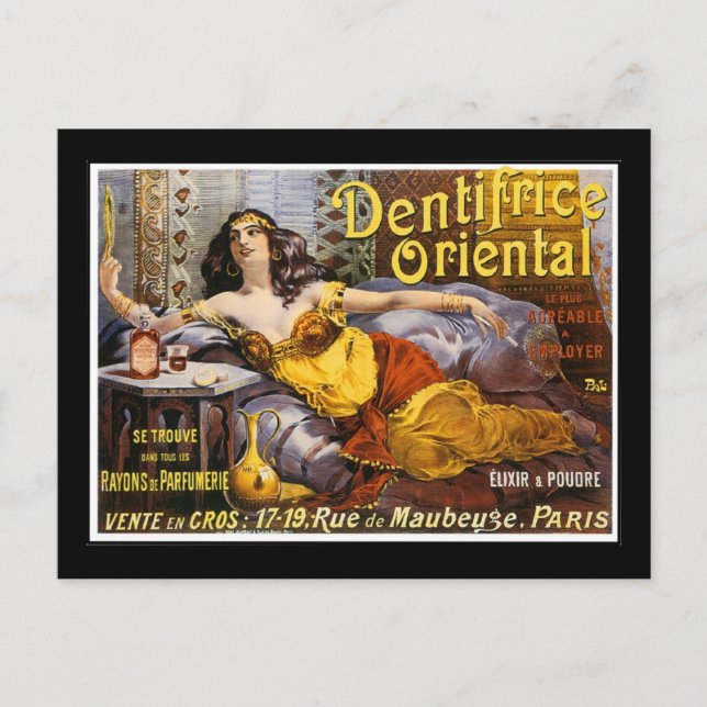 Carte Postale Parfum oriental Paris France (Devant)