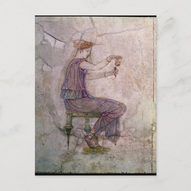 Carte Postale Parfum se renversant de femme dans une fiole (Devant)