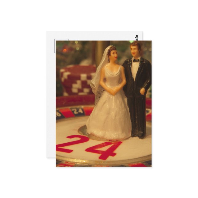 Carte Postale Pari sur le mariage (Devant/Arrière en situation)