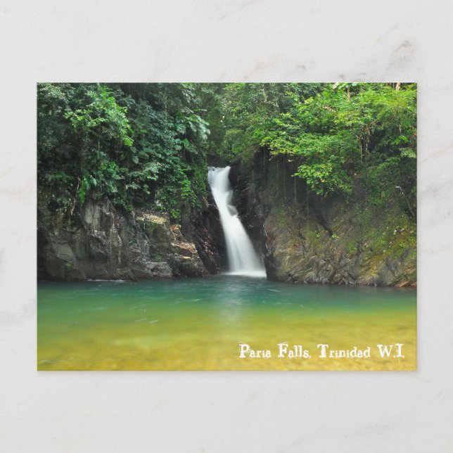 Carte Postale Paria Falls, Trinidad W.I. (Devant)
