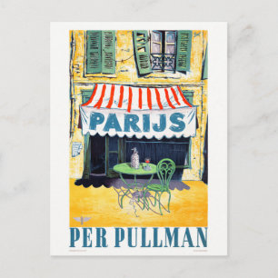 Carte Postale Parijs par affiche Vintage voyage Pullman