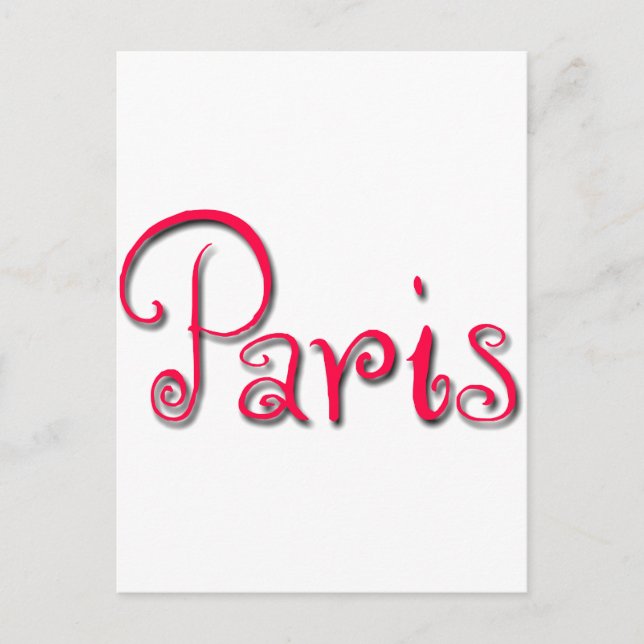 Carte Postale Paris (Devant)