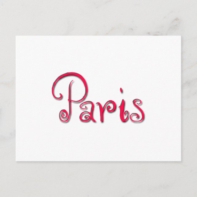 Carte Postale Paris (Devant)