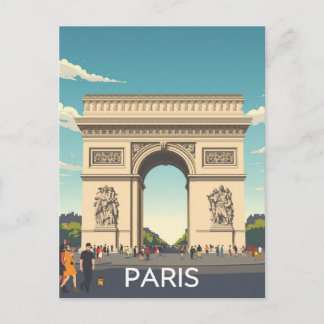 Carte Postale Paris Arc de Triomphe