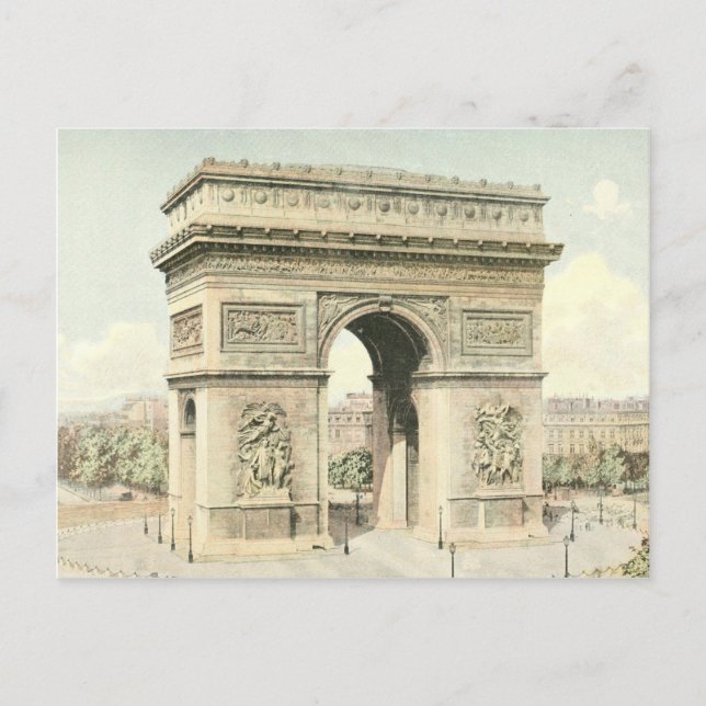 Carte Postale Paris, Arc de Triomphe (Devant)