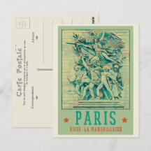 Paris Arc de Triomphe illustration France