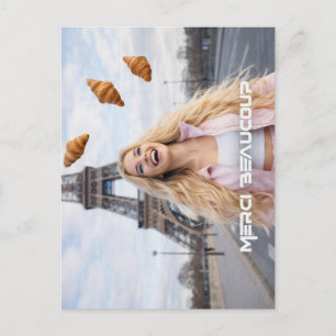 CARTE POSTALE PARIS - BLAGUE CROISSANTS