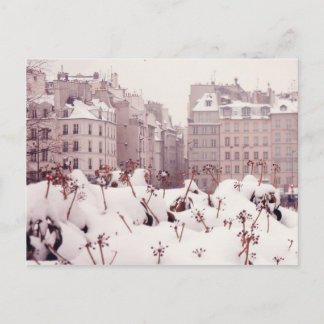 Carte Postale Paris blanc