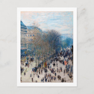 Carte Postale Paris Boulevard, Claude Monet