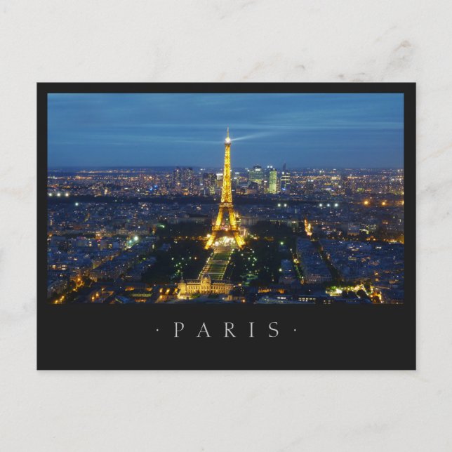 Carte postale Paris By Night (Devant)