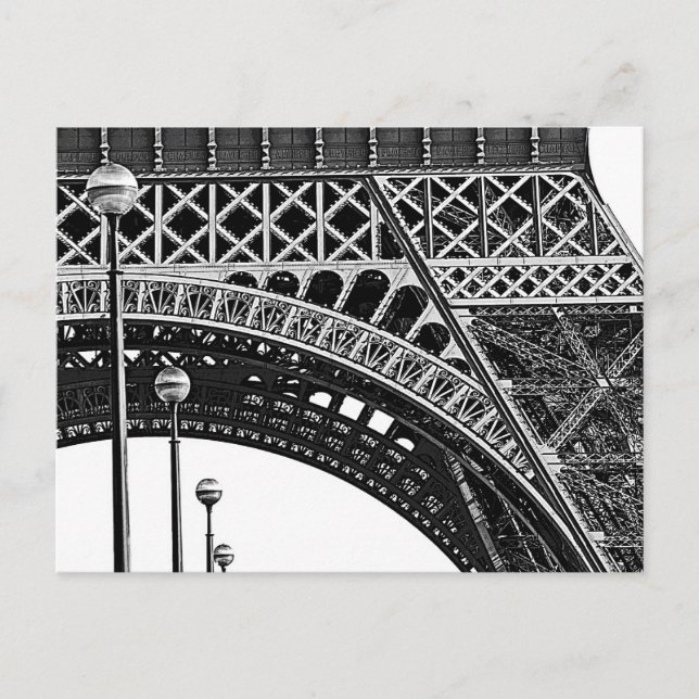 Carte Postale paris en ligne (Devant)