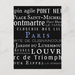 Carte Postale Paris et ses monuments