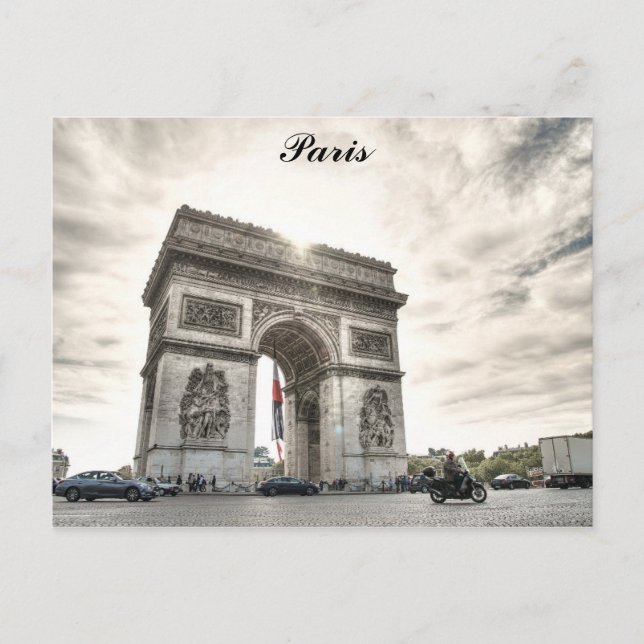 Carte Postale Paris France Arc De Triomphe Photo Voyage (Devant)