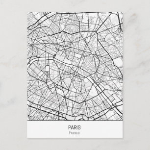 Carte Postale Paris France minimaliste