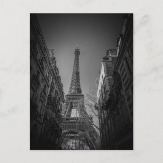 Carte Postale paris france noir et blanc