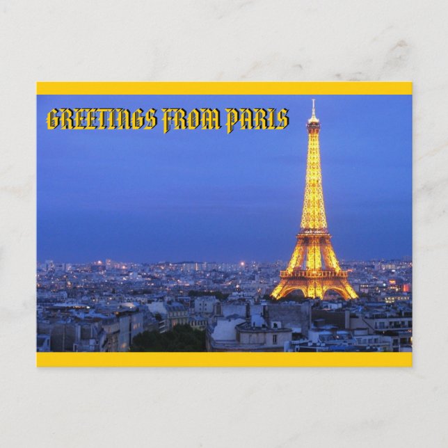 CARTE POSTALE PARIS, FRANCE PAR MOJISOLA A GBADAMOSI OKUBULE (Devant)