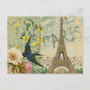 Carte Postale Paris France Voyage Vintage Art Antique Peinture