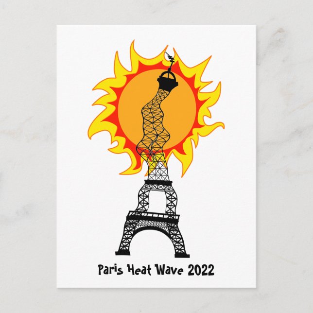 Carte postale Paris Heat Wave 2022 (Devant)