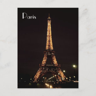 Carte Postale Paris Illuminations: The Eiffel Tower