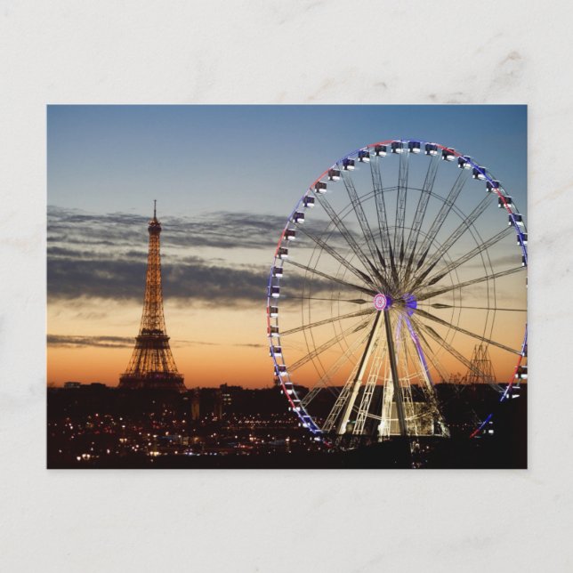 Carte Postale Paris la nuit (Devant)