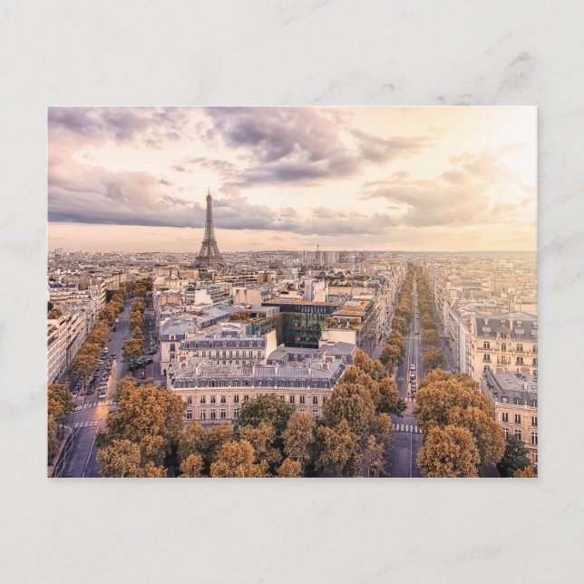 Carte Postale Paris, la ville lumière (Devant)