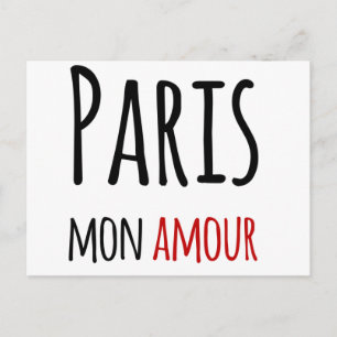 Carte Postale Paris, mon amour