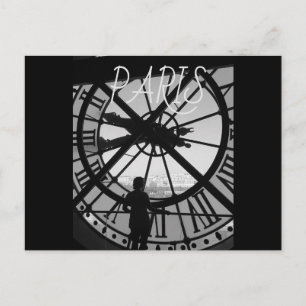 Carte Postale Paris Noir et Blanc Classique