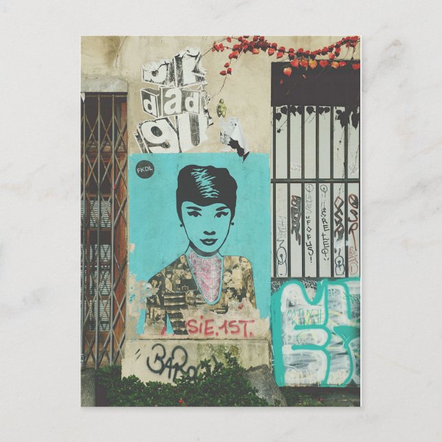 Carte Postale Paris : petit-déjeuner à tiffany's s'il vous plaît (Devant)