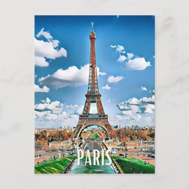 Carte Postale Paris Photo Vintage  (Devant)