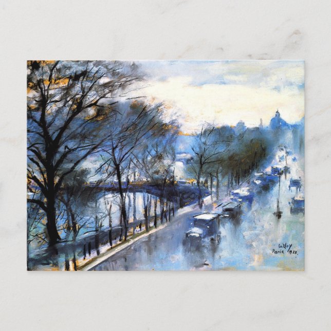 Carte Postale Paris, Rainy Day Vintage (Devant)