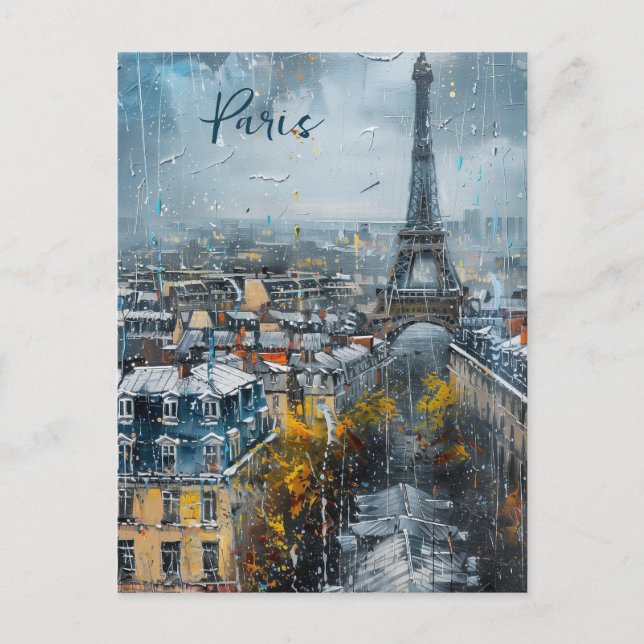 Carte Postale Paris Skyline (Devant)