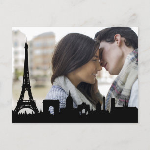 Carte Postale Paris Skyline Tour Eiffel Photo personnalisée