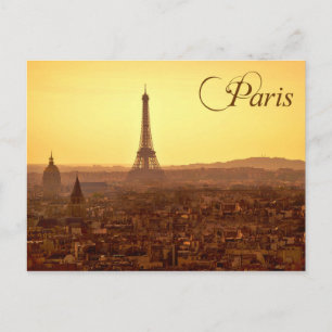Carte Postale Paris Sunset