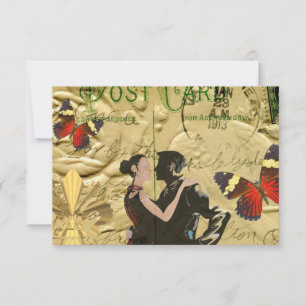 Carte postale Paris Tango vintage