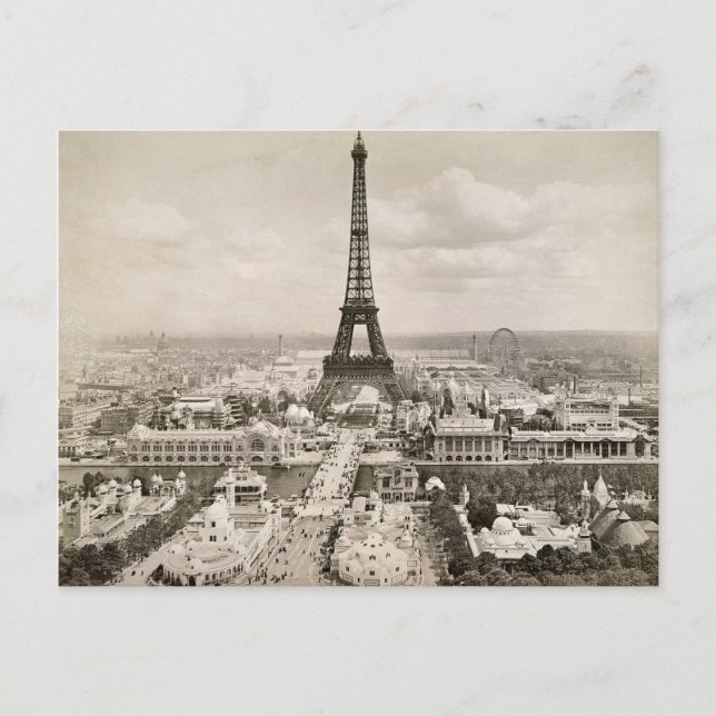 Carte Postale Paris : Tour Eiffel, 1900 (Devant)