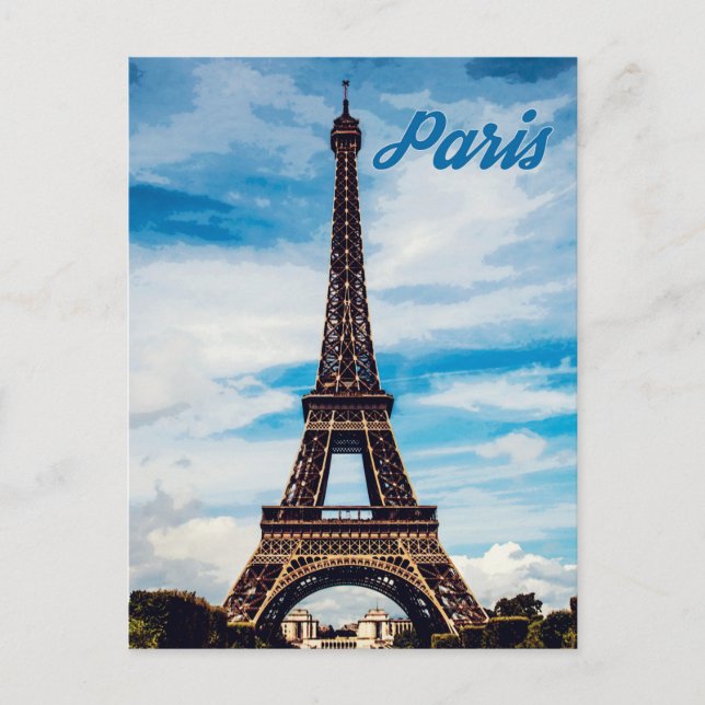 Carte Postale Paris, Tour Eiffel, France (Devant)
