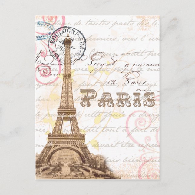 Carte Postale Paris Vintage (Devant)