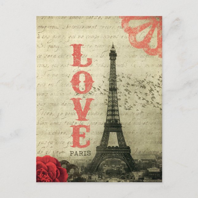 Carte Postale Paris vintage (Devant)