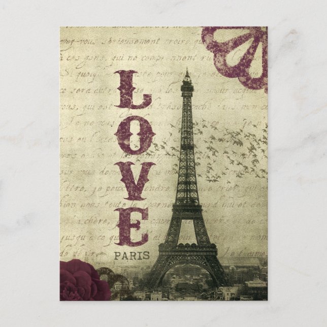 Carte Postale Paris vintage (Devant)