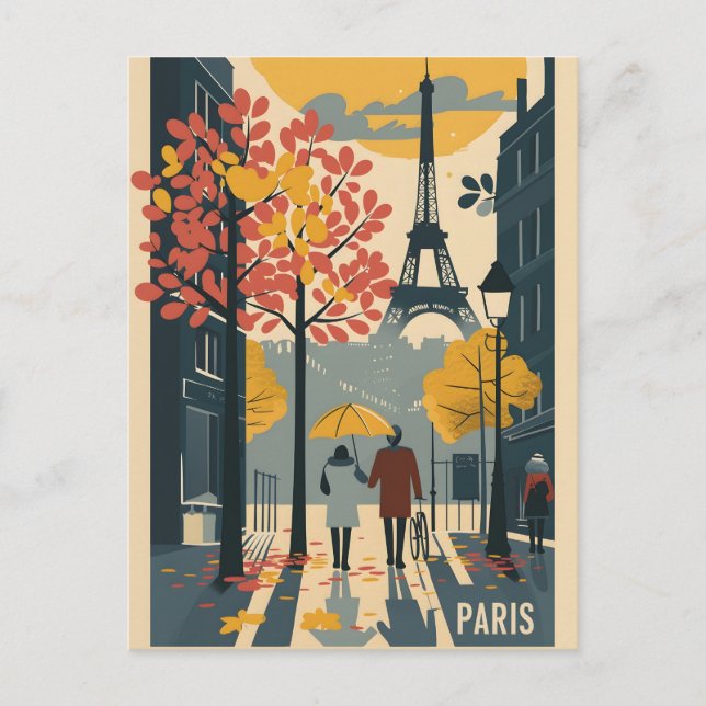 Carte postale Paris Vintage Art (Devant)