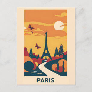 Carte postale Paris Vintage Art