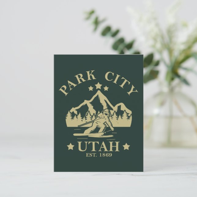 Carte Postale Park City Utah ski (Debout devant)