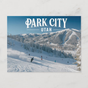 Carte Postale Park City Utah Ski amusant Montagnes enneigées