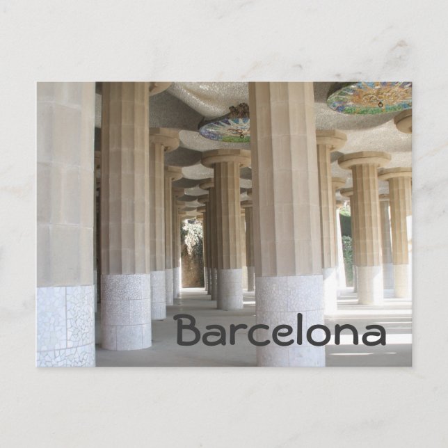 Carte Postale Park Güell, Barcelone (Devant)