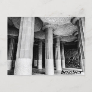 Carte Postale Park Güell d'Antonio Gaudi à Barcelone photo récen