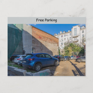 Carte Postale Parking gratuit