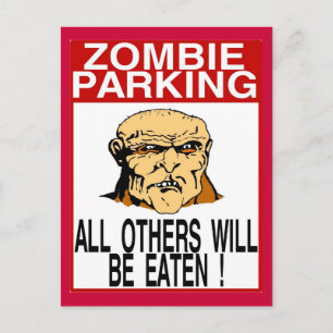 Carte Postale Parking Zombie