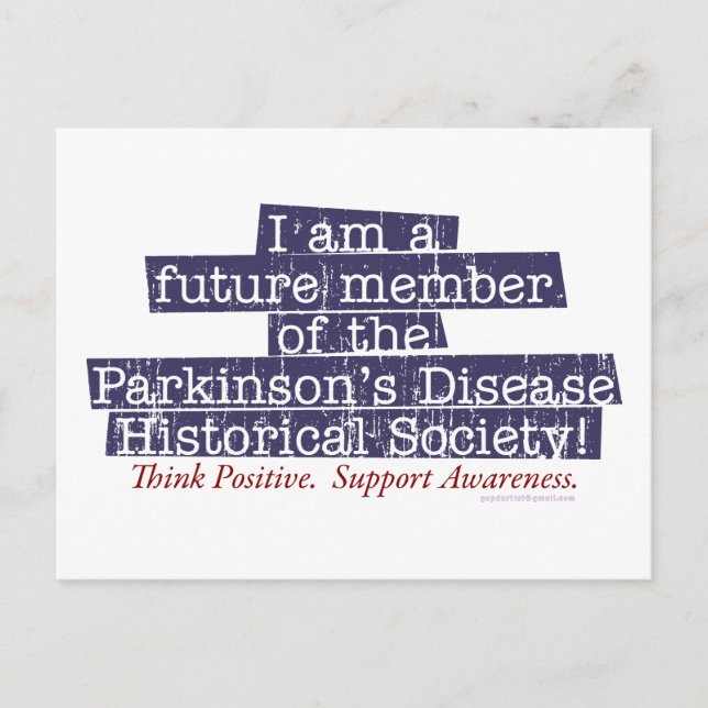 Carte Postale Parkinsons maladie Société historique (Devant)
