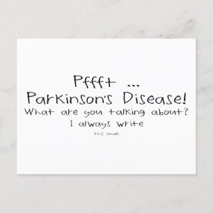 Carte Postale Parkinsons Pffft Petite écriture